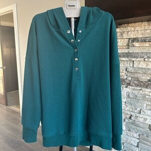 Teal Women's Hooded Top